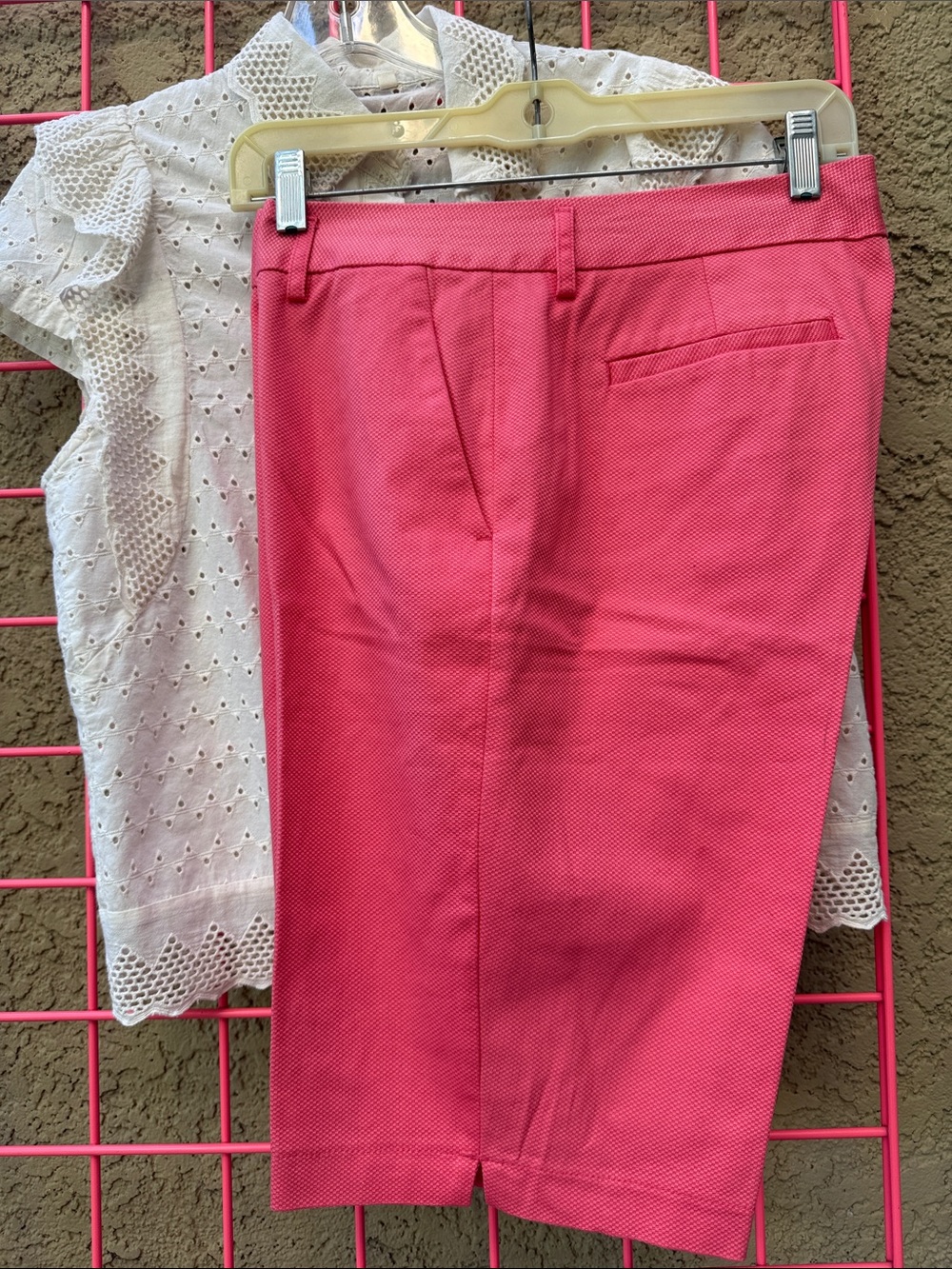 Pink Fairway & Greene cotton shorts